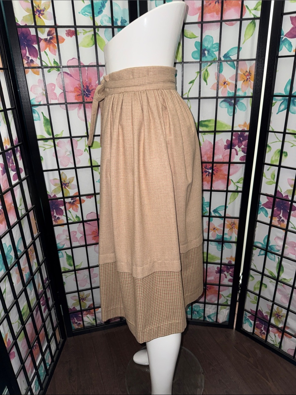 Vintage Bilboquet Tiered Midi Skirt - Picture 6 of 14
